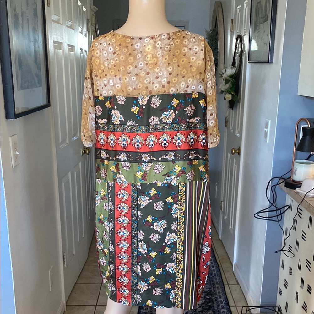 Anthropologie Tiny Patchwork Sheath Pencil Dress - image 5